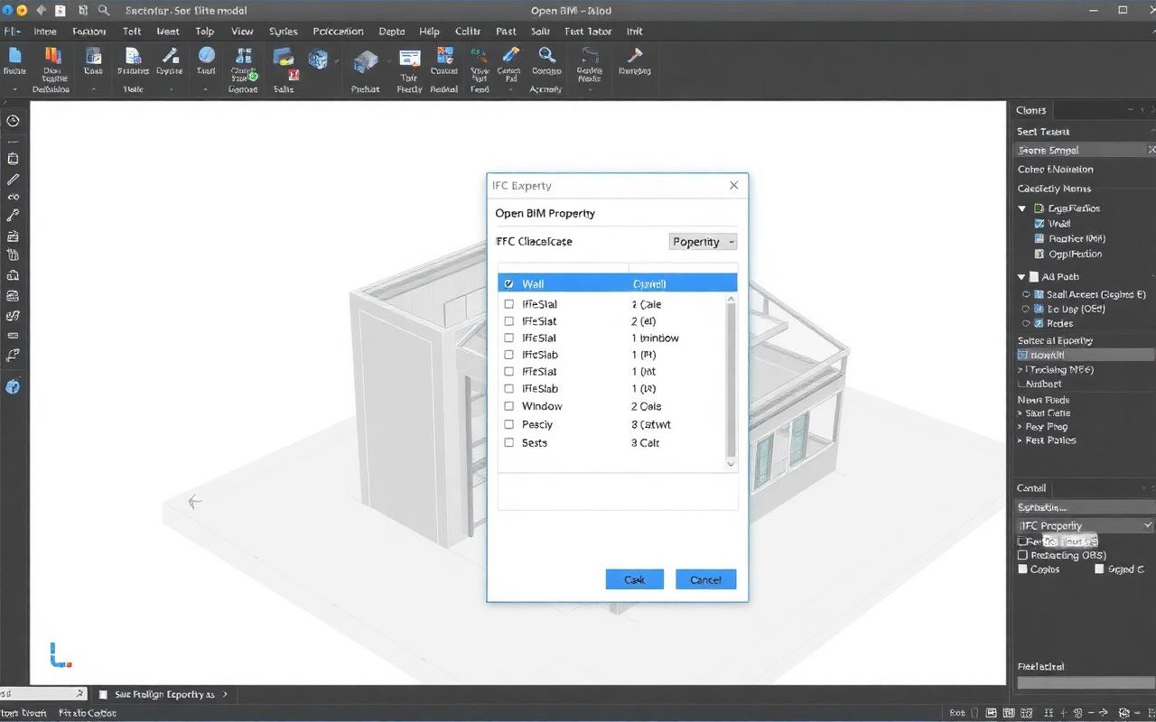 Export IFC et paramétrage OpenBIM
