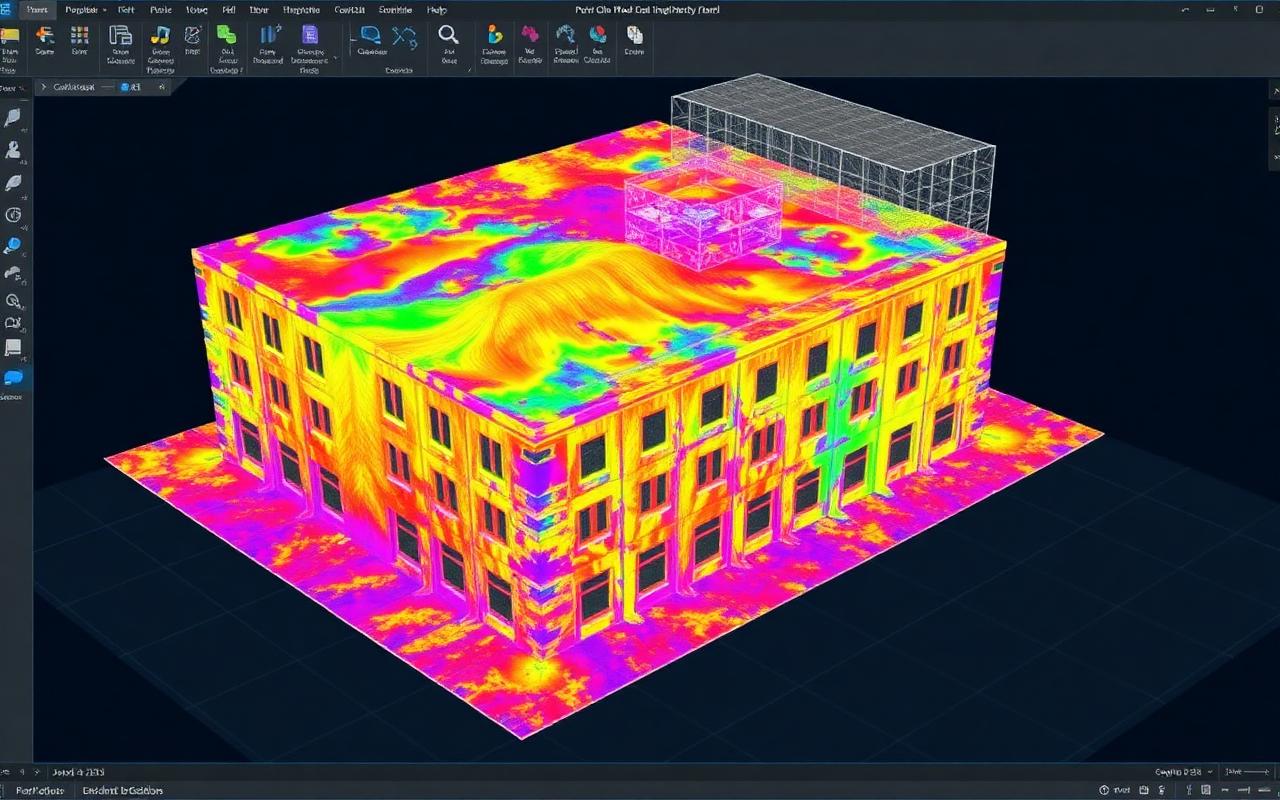 Nuage de points laser scanner utilisé pour scan-to-BIM
